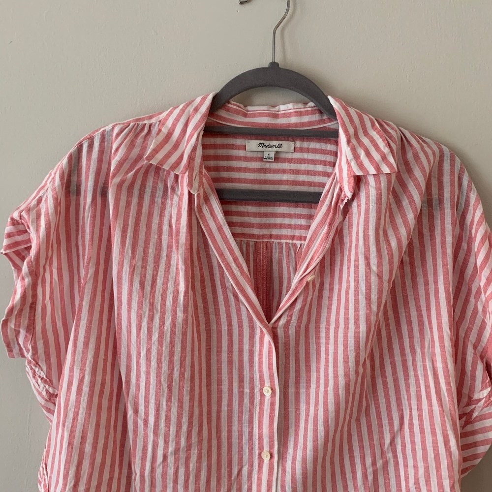 Madewell Blouse with Split V in lower back